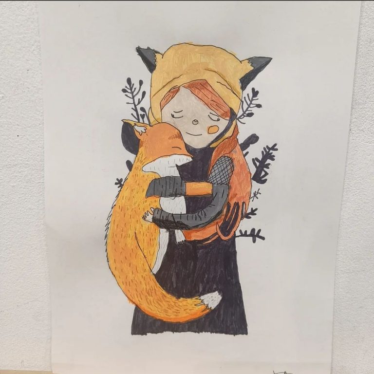 Dibujo con acuarela. Niños