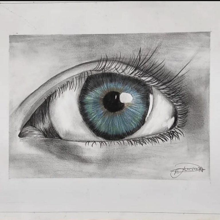 Ojo con técnica mixta. Niños
